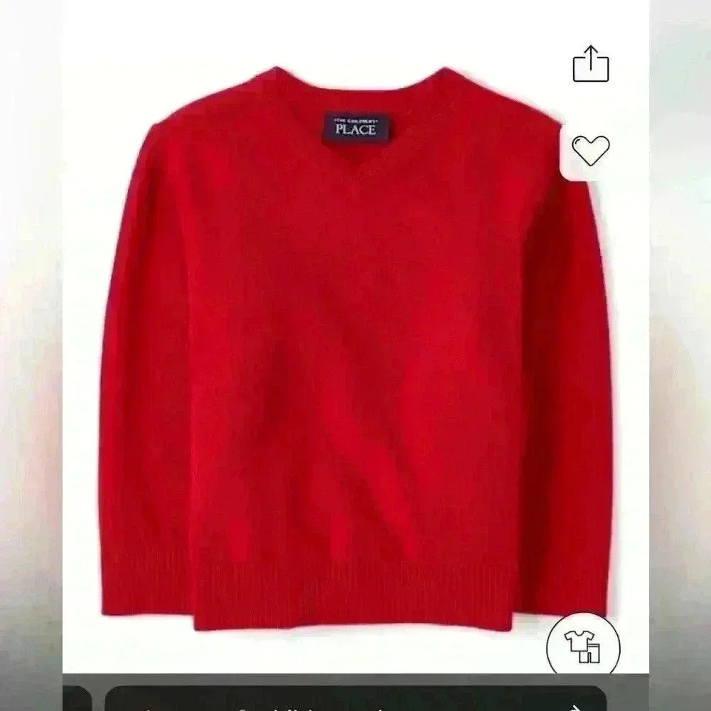 Baby boy V Neck Sweater - Classicred